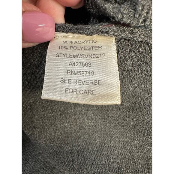 Indigo Thread Co. Boho Fringe Poncho Hoodie 1X - Picture 9 of 10